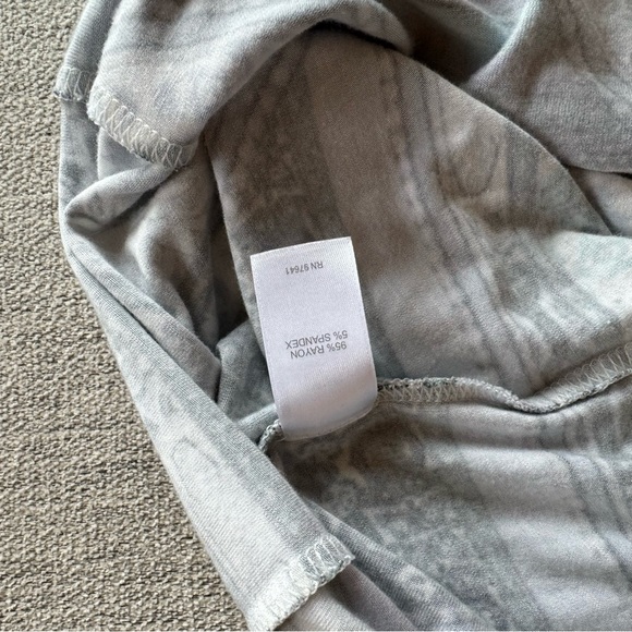 J.Jill blue pattern dress Women’s L rayon & spandex - Picture 8 of 9